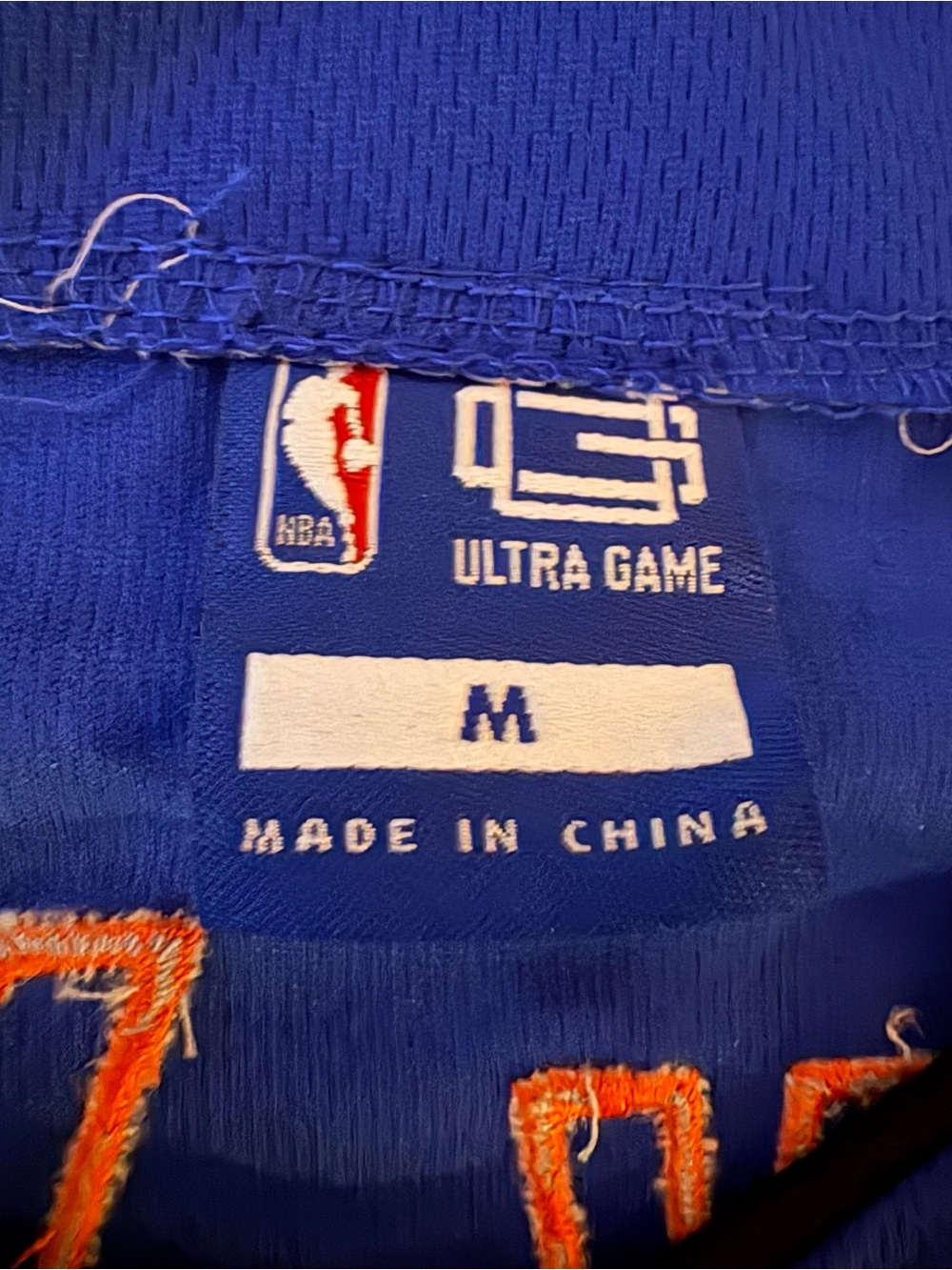 NWT New York Knicks Blue Button Up Warm Up Baseball Style Jersey Embroidered - Picture 5 of 7